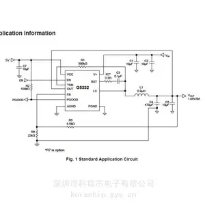 ����GMT���� G5332AQP1U ��Ч8Aͬ����ѹ�任�� ����о��Ӧ