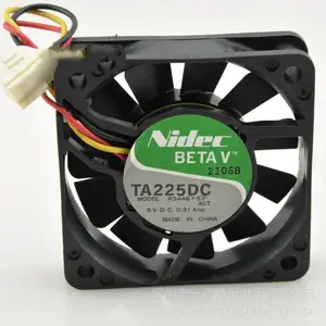 NIDEC TA225DC R34487-57 6CM 6015 5V 0.31A双滚珠三线散热风扇