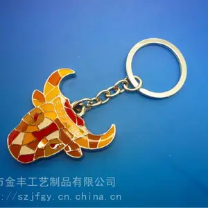 深圳金属钥匙扣制作厂家 PVC软胶卡通钥匙扣定制