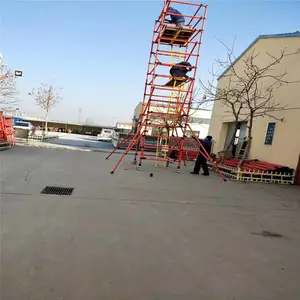 金淼牌 玻璃钢材质7米绝缘脚手架 快装检修架 可移动绝缘台