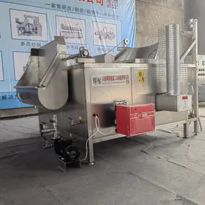 舜智1800型天然气油炸锅 肉脂渣 花脂渣油炸机 自动出料