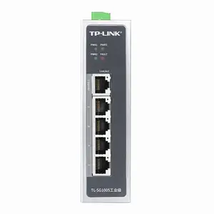 TP-LINK 5口8口16口导轨式交换机壁挂安装 TL-SG1005工业级