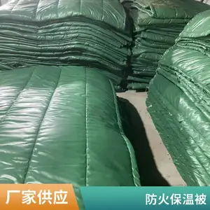 保温防火帆布 建筑专用棉被 阻燃草帘被 垃圾棉工程白色棉帆布