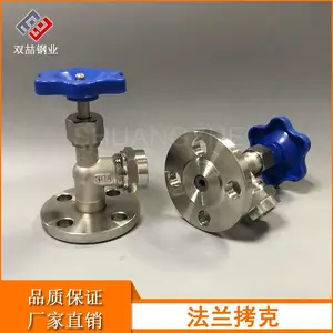 不锈钢液位计考克 304带排污阀 法兰液位计 水箱液位计储水罐液位计