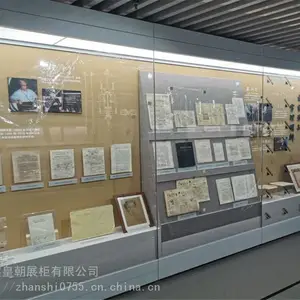 美术馆遥控平移门展柜 博物馆专用减反射玻璃展柜