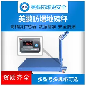 上海特气防爆地磅秤,YPEX-600/15(YD)3T