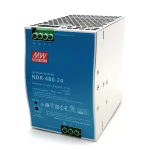 NDR-480明纬220转24/48V导轨20A开关电源DRP变压器PLC驱动工控W