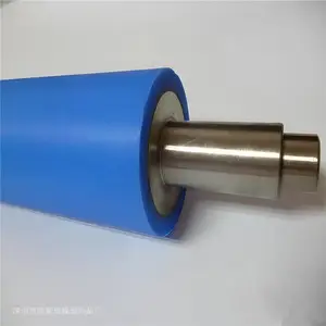 来图来样胶轴轮进口材质 耐用涂胶滚轴橡皮胶轮规格大小