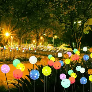 led圆球灯芦苇灯户外防水地插灯七彩镂空圆球景观灯工程亮化