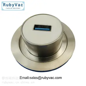 KF40法兰带单芯USB3.0真空馈通航插电极 母转公