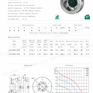 STORMFAN 斯托姆 DC 后倾离心风机 310B、310C、310D