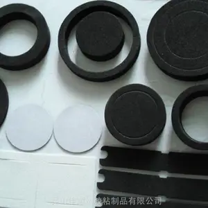 无锡CR泡棉缓冲胶块 XPE白色泡棉条 强粘CR黑色泡棉胶