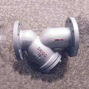 高温管道GL41H-16法兰过滤器 工业Y型阀门铸钢