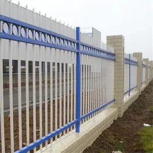 草坪护栏锌钢栅栏 农村院子篱笆防护栏杆 小区室外保护栏杆 加粗加厚