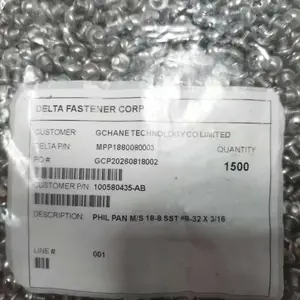 DELTA FASTENER CORP 100580435 钣金、铝型材面板紧固 #L