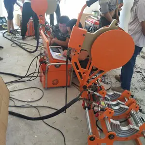 广德PE天然气管全自动热熔焊机市场价格 PLC触摸屏带小票打印