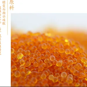 环保变色硅胶干燥剂供应桔色无钴硅胶干燥剂2-4mm橙色球形颗粒