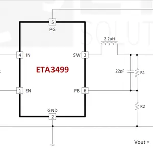 ETA3499 7.3V耐压,3A电降压IC兼容SY8032/ETA3416