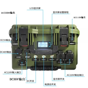 登峰OEM个性研发定制交直流UPS电源DC110V便携式户外移动储能电池