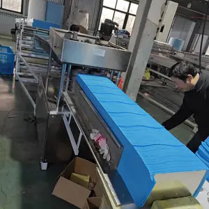 推荐一次性无纺布不锈钢折叠机械 美容院防护垫用品机器设备 多功能厨房抹布拖地湿巾机生产线厂家