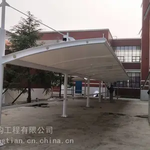 张拉膜看台雨棚,山西膜结构看台工程