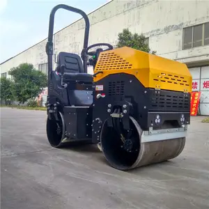 市政工程队推荐用1吨小型双钢轮压路机