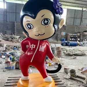 户外广场玻璃钢动漫卡通雕塑 佛山联尖玻璃钢卡通雕塑