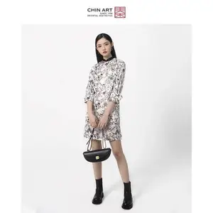 新中式时装大牌女装【秦艺】连衣裙,专柜女装品牌尾货分份批发