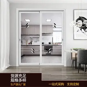 客厅推拉门 金房顶铝合金门厂定制78系列推拉客厅门