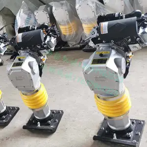 立式汽油压实机视频100型柴油冲击夯厂家批发汽油小型冲击夯