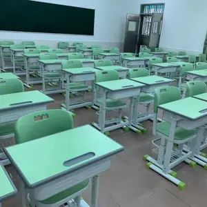 曲靖学生课桌 双人课桌 曲靖升降课桌工厂 学校家具 优智家具