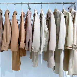 汉派品牌女装林芮格冬季专柜品牌双面羊毛羊绒大衣折扣服装尾货