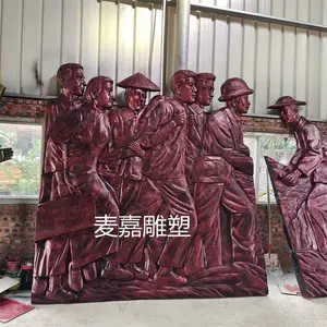 消防员英雄主题雕塑消防浮雕消防员人物雕塑学校雕塑