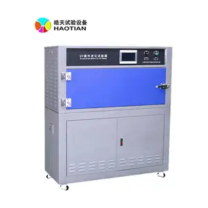 采用黑色铝板连接温度传感器HT紫外线老化试验箱