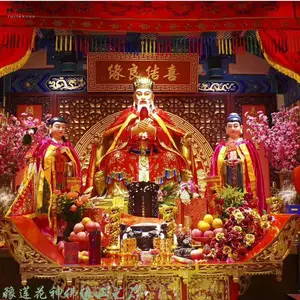 八仙神像 月老神像 媒神月下老人佛像 合合二仙佛像厂家 豫莲花