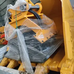 钩机公路护坡液压夯实器 立式震动夯 挖机震动夯土机 山东中具