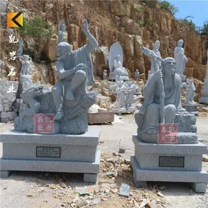 新款石雕十八罗汉 景区十八罗汉石雕 惠安18罗汉加工厂家