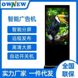 OWNEW55寸落地广告机 高清网络版立式广告机 多媒体显示器