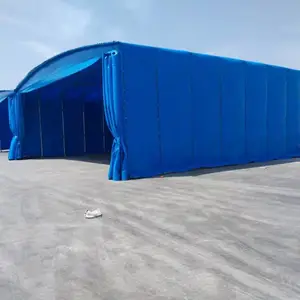 户外折叠式伸缩雨篷 大排档活动雨蓬 体育馆篮球羽毛网球场雨棚