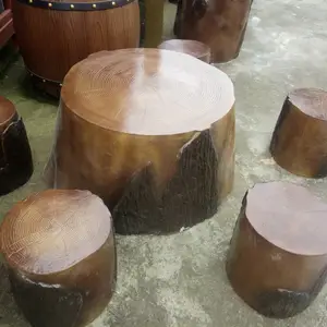 驰升公园广场仿树桌子,仿树枝凳子,成都水泥椅凳厂家