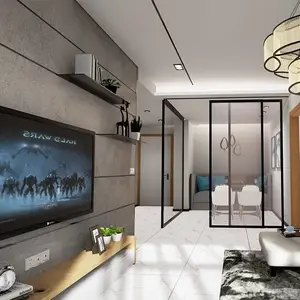 揭阳来图定做折叠门 金意享厂家直销 中空玻璃折叠门