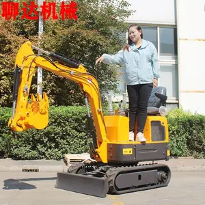 国产小挖机报价 聊达10小型挖掘机报价 土地整改 10微型小挖机 久保田动力