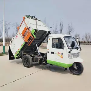 三轮垃圾车厂家直销三轮挂桶垃圾车 鸿哲 垃圾运输车 小型垃圾车