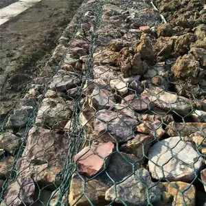 镀锌覆高耐磨有机涂层加筋格宾 山体护坡格宾网箱