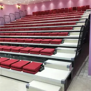 黑河 体育馆活动看台座椅 电动移动伸缩看台座椅 学校看台座椅
