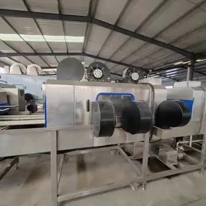 冷冻托盘清洗机 速冻托盘清洗烘干机 不锈钢盘清洗机