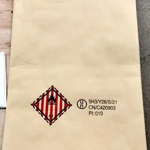 生产UN危化品化工牛皮纸袋企业-提供危包商检单