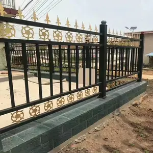 景观方管护栏 铁艺锌钢隔离防护栏 喷塑黑色护栏