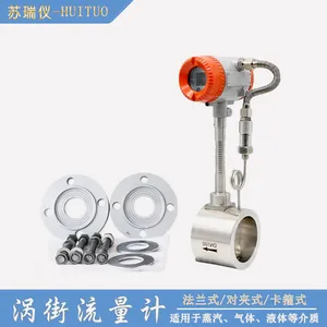 智能涡街流量计 DN32 可测蒸汽 液体 气体 24V电池双供电