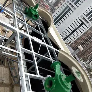 横流玻璃钢冷却塔水轮机以水能为动力源替代传统电机驱动风机